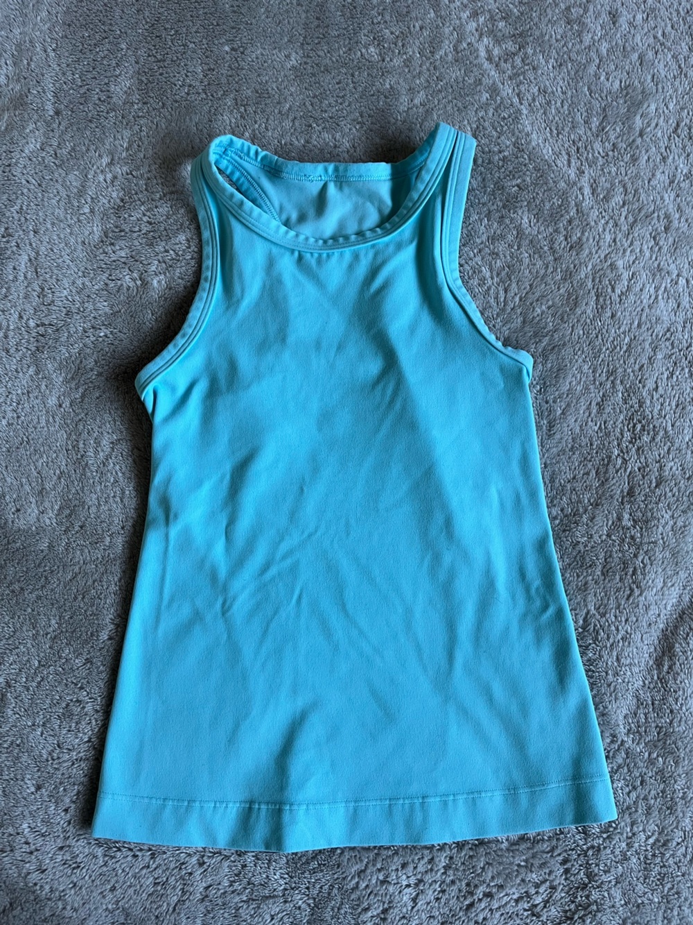 Lululemon Align Waist-Length Racerback Tank Top size 0 in Cyan Blue